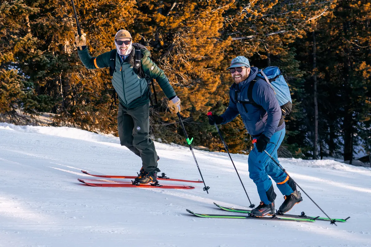 Early morning uphill routes at Eldora